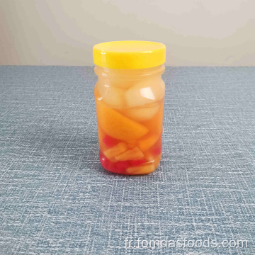 575g Cocktail de fruits dans le sirop dans le pot en plastique